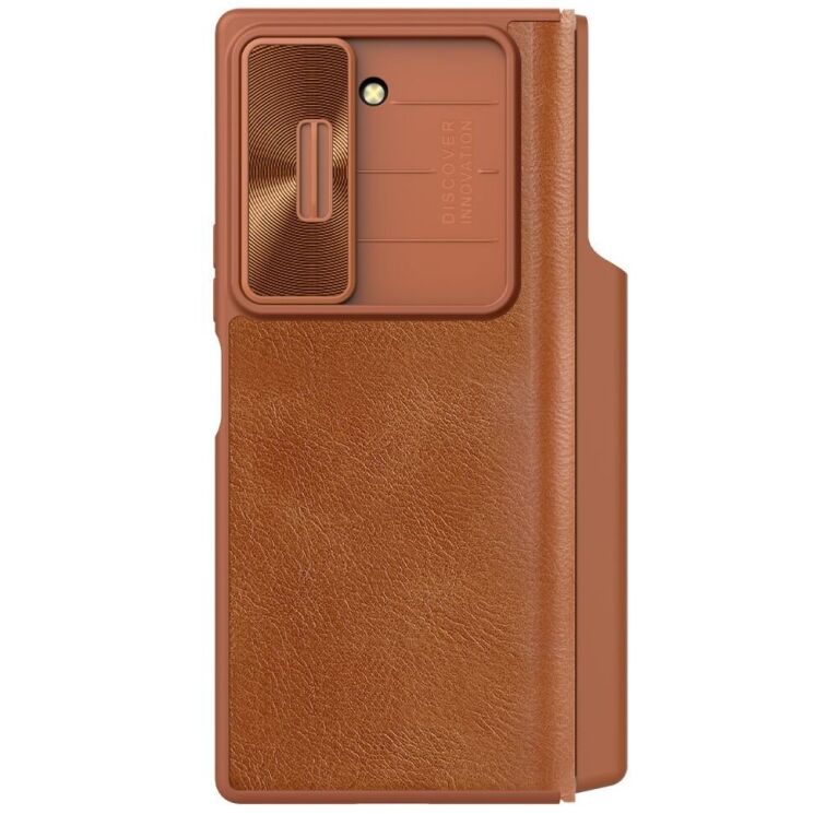 Чехол-книжка NILLKIN Qin Pro (FF) для Samsung Galaxy Fold 6 - Brown: фото 4 из 22