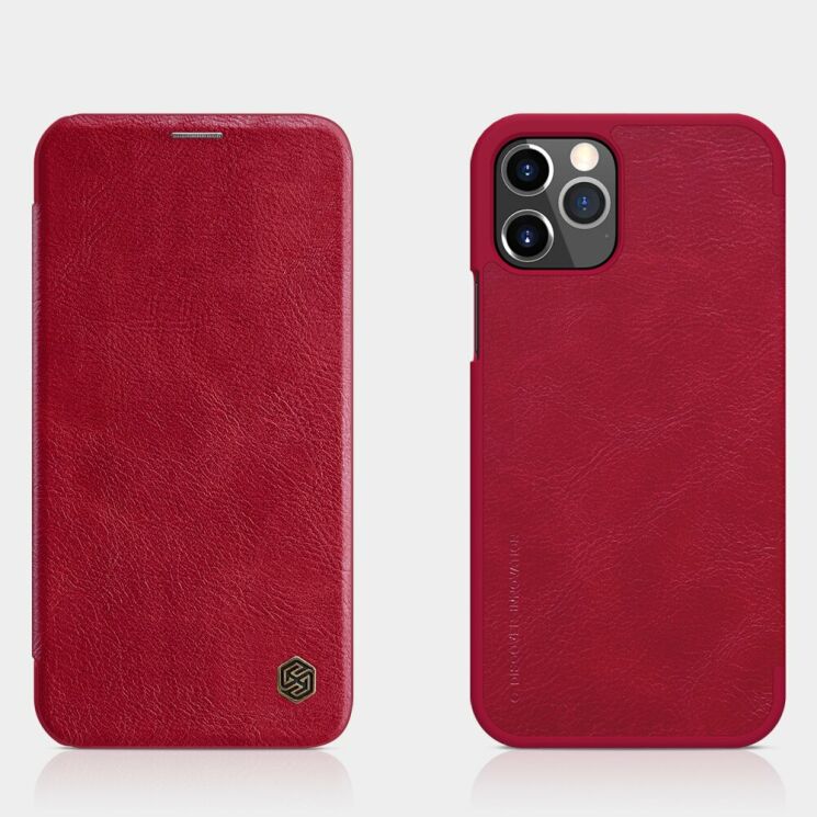 Чохол-книжка NILLKIN Qin Series для Apple iPhone 12 / iPhone 12 Pro - Red: фото 4 з 17