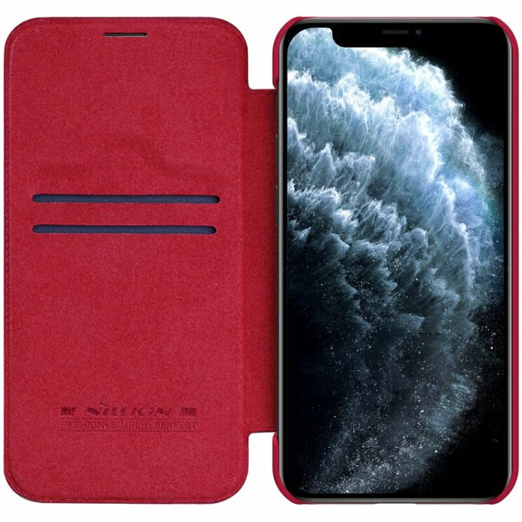 Чохол-книжка NILLKIN Qin Series для Apple iPhone 12 / iPhone 12 Pro - Red: фото 3 з 17