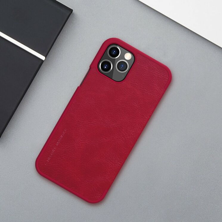 Чохол-книжка NILLKIN Qin Series для Apple iPhone 12 / iPhone 12 Pro - Red: фото 6 з 17