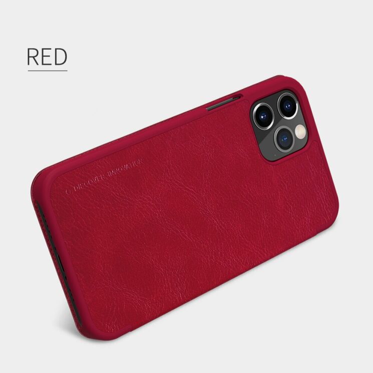 Чохол-книжка NILLKIN Qin Series для Apple iPhone 12 / iPhone 12 Pro - Red: фото 5 з 17