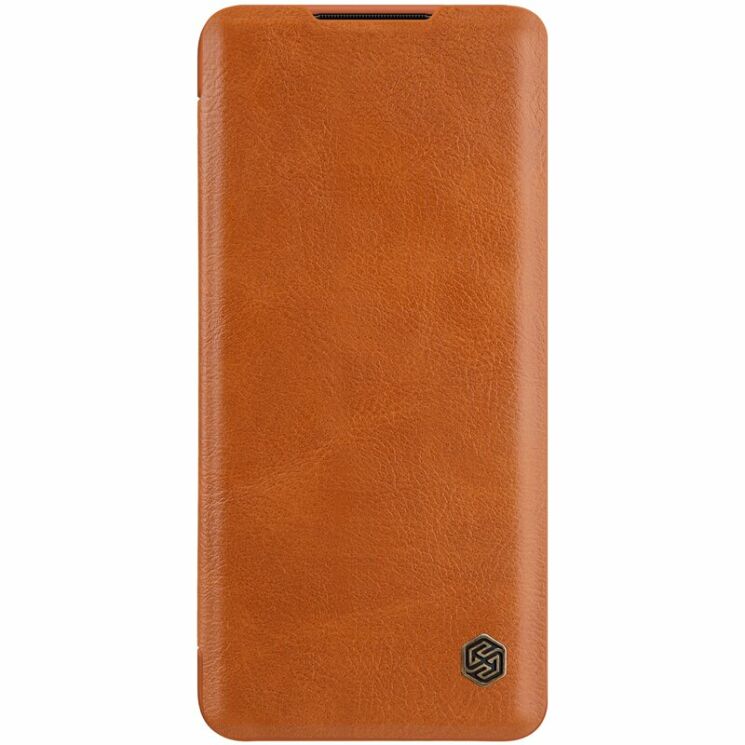 Чехол-книжка NILLKIN Qin Series для Xiaomi Mi Note 10 Lite - Brown: фото 2 из 17