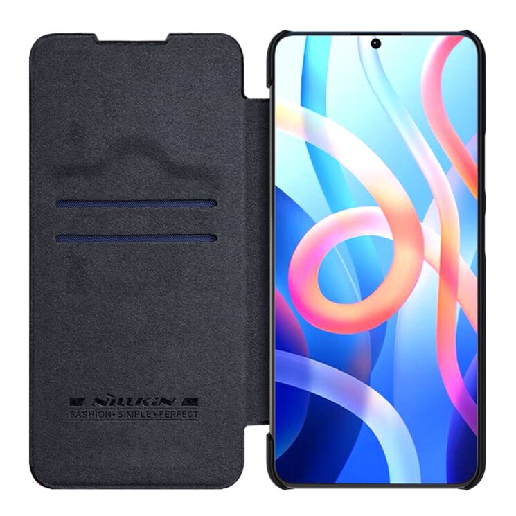 Чехол-книжка NILLKIN Qin Series для Xiaomi Poco М4 Pro 5G / Redmi Note 11 (Chinese version) - Black: фото 5 из 18