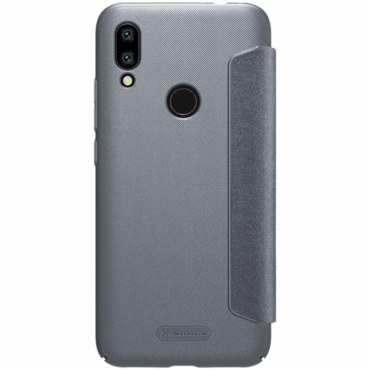 Чехол-книжка NILLKIN Sparkle Series для Xiaomi Redmi 7 - Grey: фото 2 из 16
