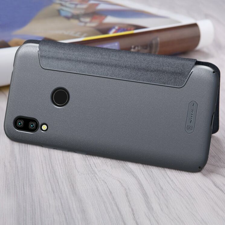 Чехол-книжка NILLKIN Sparkle Series для Xiaomi Redmi 7 - Grey: фото 4 из 16