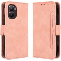 Чехол-книжка с карманами Deexe Wallet Stand для Infinix GT 50 Pro - Pink: фото 1 из 15