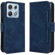 Чехол-книжка с карманами Deexe Wallet Stand для Motorola Edge 70 Max - Blue (435505L)
