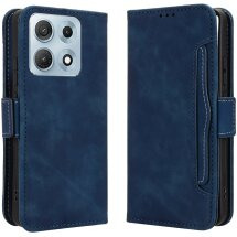 Чехол-книжка с карманами Deexe Wallet Stand для Motorola Edge 70 Max - Blue: фото 1 из 16