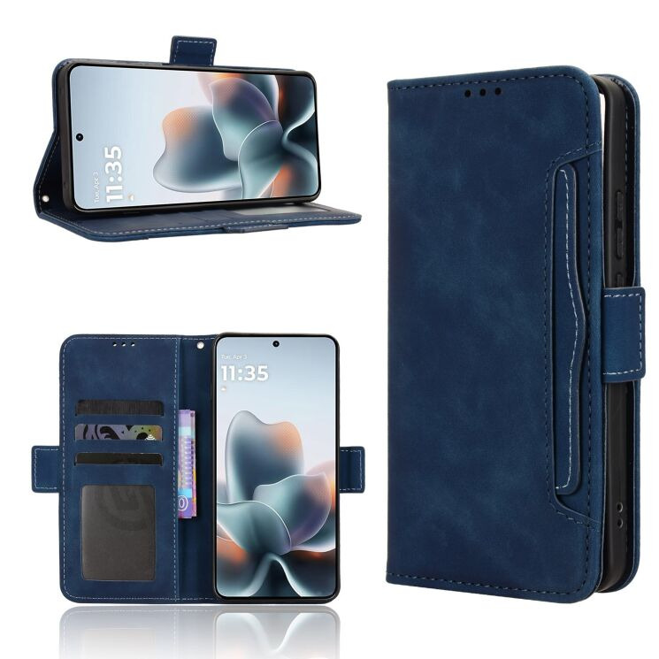 Чехол-книжка с карманами Deexe Wallet Stand для Motorola Edge 70 Max - Blue (435505L) Чехол-книжка с карманами Deexe Wallet Stand для Motorola Edge 70 Max - Blue: фото 7 из 16