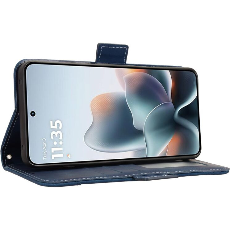 Чехол-книжка с карманами Deexe Wallet Stand для Motorola Edge 70 Max - Blue (435505L) Чехол-книжка с карманами Deexe Wallet Stand для Motorola Edge 70 Max - Blue: фото 5 из 16