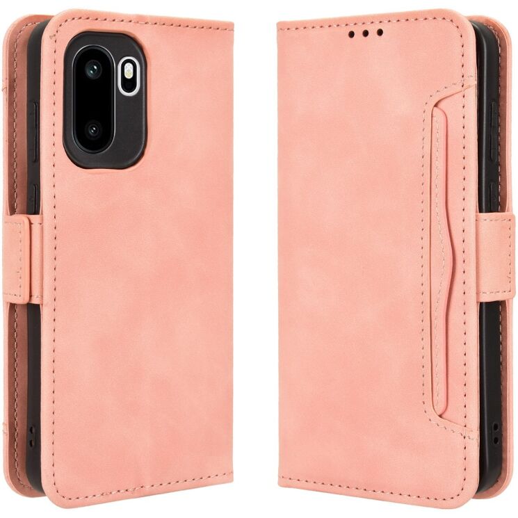 Чехол-книжка с карманами Deexe Wallet Stand для OnePlus 15R / Ace 6 / Ace 6T - Pink: фото 1 из 17