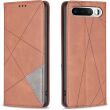Чехол-книжка с карманами UniCase Geometric Pattern для Realme 16 - Brown (412301Z)