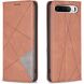 Чохол-книжка з кишеньками UniCase Geometric Pattern для Realme 16 - Brown (412301Z). Фото 1 з 10