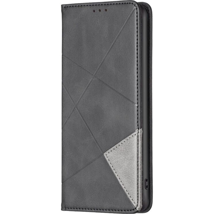 Чехол-книжка с карманами UniCase Geometric Pattern для Xiaomi Poco X8 Pro Max - Black: фото 2 из 11
