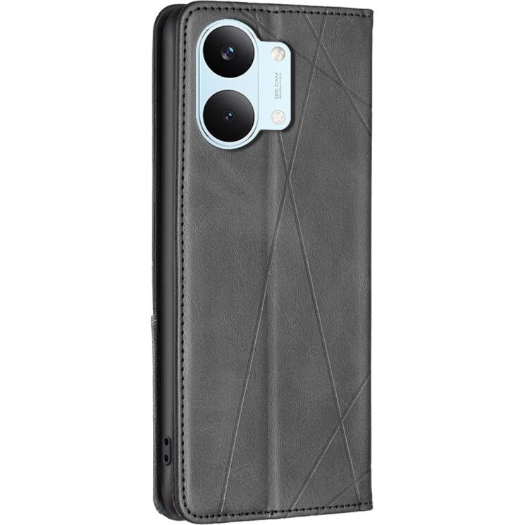 Чехол-книжка с карманами UniCase Geometric Pattern для Xiaomi Poco X8 Pro Max - Black: фото 3 из 11