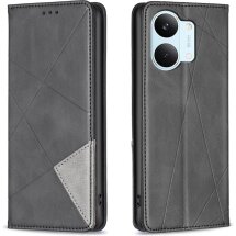 Чехол-книжка с карманами UniCase Geometric Pattern для Xiaomi Poco X8 Pro Max - Black: фото 1 из 11