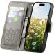 Чехол-книжка с рисунком UniCase Butterfly Pattern для OPPO Reno 16 / 16 Pro - Grey (413214H). Фото 2 из 14