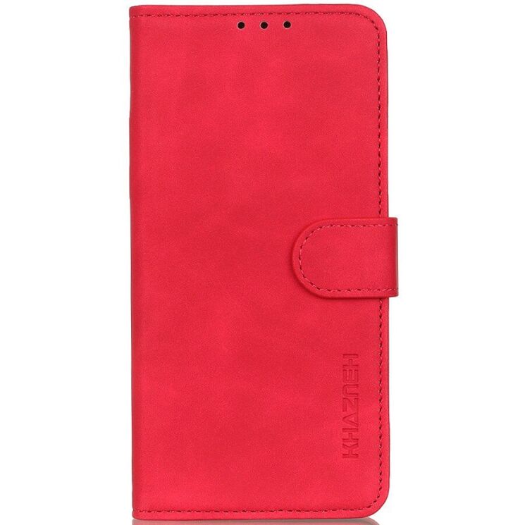 Чехол-книжка с застежкой KHAZNEH Retro Wallet для Xiaomi Redmi Note 15 Pro Plus / Poco M8 Pro 5G - Red: фото 4 из 8