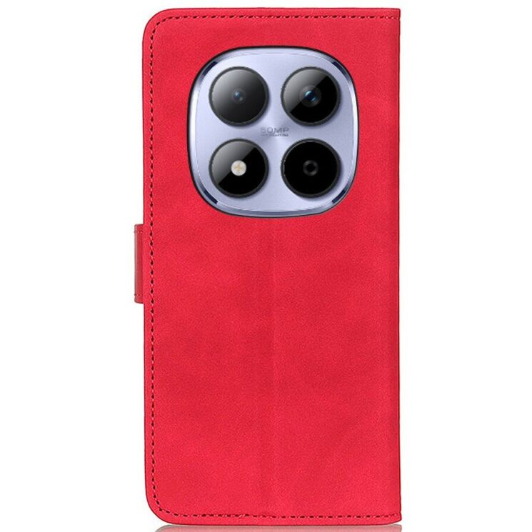 Чехол-книжка с застежкой KHAZNEH Retro Wallet для Xiaomi Redmi Note 15 Pro Plus / Poco M8 Pro 5G - Red: фото 5 из 8