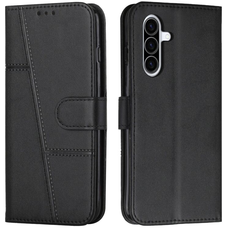 Чохол-книжка з застібкою UniCase Jet Cover для Samsung Galaxy A57 (A576) - Black: фото 1 з 10
