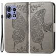 Чехол-книжка UniCase Butterfly Pattern для Motorola Edge 50 Pro - Grey (353640H)