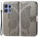 Чехол-книжка UniCase Butterfly Pattern для Motorola Edge 50 Pro - Grey (353640H). Фото 1 из 8