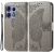 Чехол-книжка UniCase Butterfly Pattern для Motorola Edge 50 Pro - Grey: фото 1 из 8