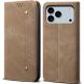 Чохол-книжка UniCase Jeans Wallet для Apple iPhone 17 Pro - Khaki (387357K). Фото 1 з 6