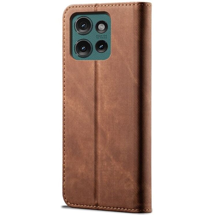 Чехол-книжка UniCase Jeans Wallet для Motorola Edge 50 Neo - Coffee: фото 6 из 6