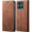 Чехол-книжка UniCase Jeans Wallet для Motorola Edge 50 Neo - Coffee (367101C)