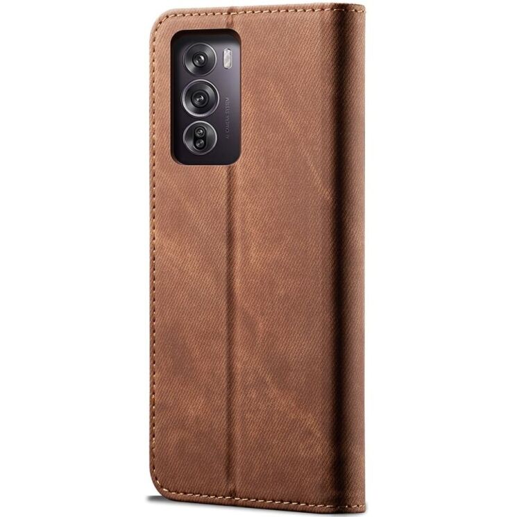 Чехол-книжка UniCase Jeans Wallet для OPPO Reno 12 Pro - Coffee: фото 6 из 6