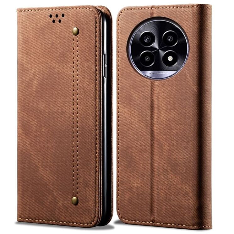 Чехол-книжка UniCase Jeans Wallet для Realme 13 Pro / 13 Pro Plus - Brown: фото 1 из 6