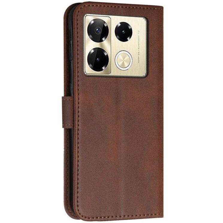 Чехол-книжка UniCase Jet Cover для Infinix Note 40 Pro - Brown: фото 5 из 11