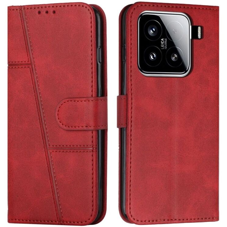 Чехол-книжка UniCase Jet Cover для Xiaomi 15 - Red: фото 1 из 10