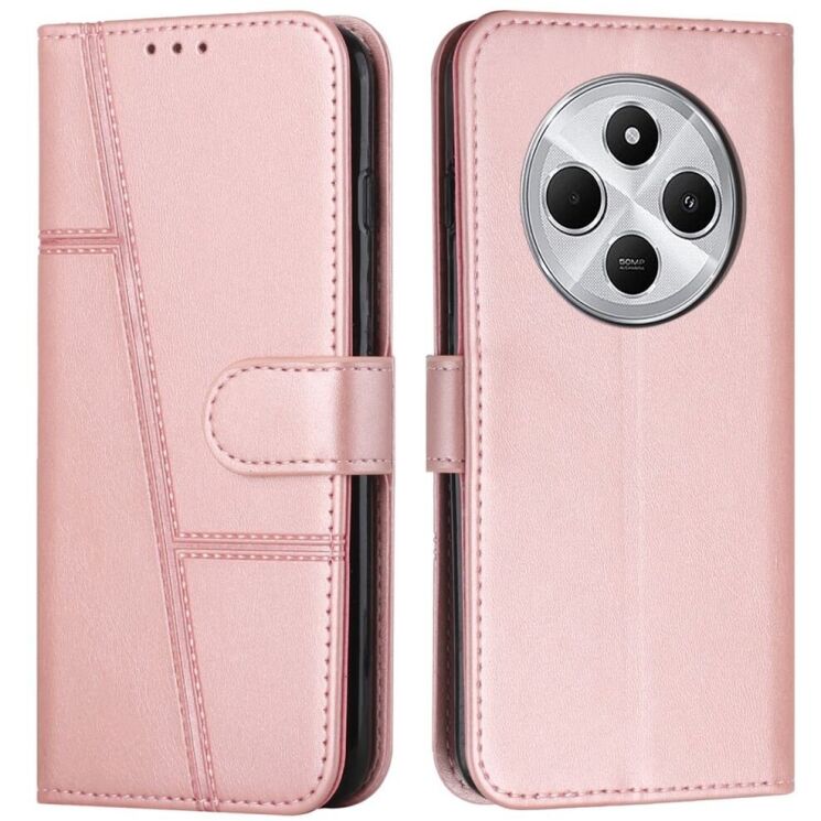 Чехол-книжка UniCase Jet Cover для Xiaomi Redmi 14C / Redmi A4 5G / Poco C75 - Rose Gold: фото 1 из 10
