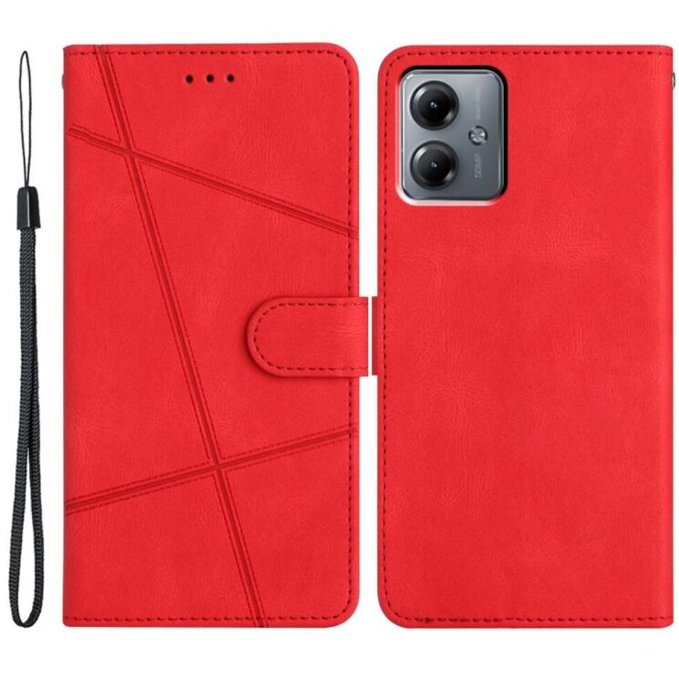 Чохол-книжка UniCase Pluto Cover для Motorola Moto G54 / G54 Power - Red: фото 1 з 12