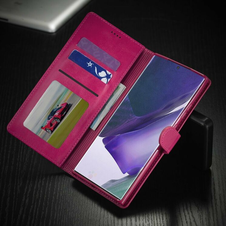Чехол LC.IMEEKE Wallet Case для Samsung Galaxy Note 20 - Red: фото 6 из 7