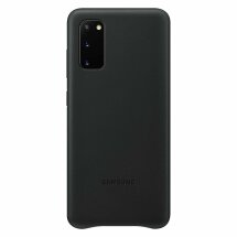 Чехол Leather Cover для Samsung Galaxy S20 (G980) EF-VG980LBEGRU - Black: фото 1 из 3