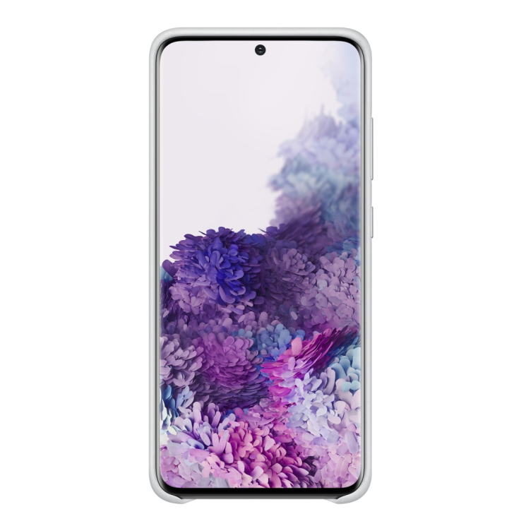 Чехол Leather Cover для Samsung Galaxy S20 (G980) EF-VG980LSEGRU - Grayish White: фото 3 из 4