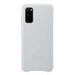 Чехол Leather Cover для Samsung Galaxy S20 (G980) EF-VG980LSEGRU - Grayish White (316026W)