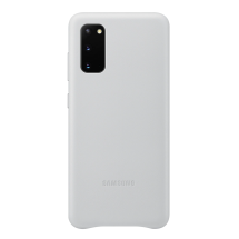 Чехол Leather Cover для Samsung Galaxy S20 (G980) EF-VG980LSEGRU - Grayish White: фото 1 из 4
