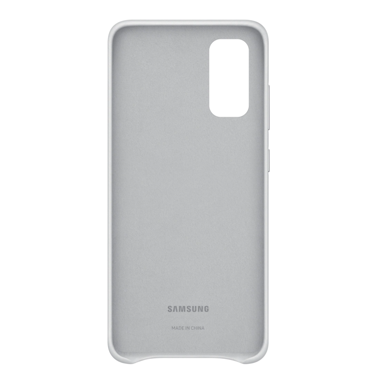 Чехол Leather Cover для Samsung Galaxy S20 (G980) EF-VG980LSEGRU - Grayish White: фото 4 из 4