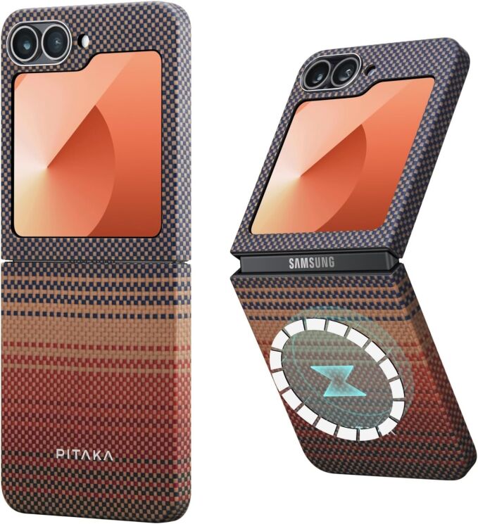 Чехол Pitaka MagEZ Case 5 (FF) для Samsung Galaxy Flip 6 FSFLIP6 - Sunset: фото 2 из 11