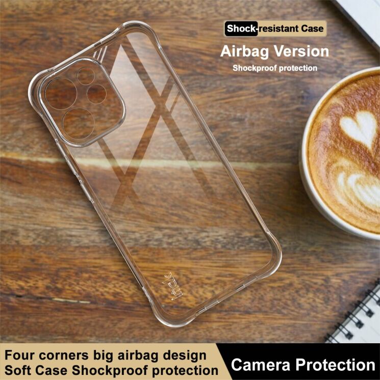 Чехол с усиленными углами IMAK Airbag MAX Case для OPPO Reno 15 F/FS - Transparent: фото 3 из 7