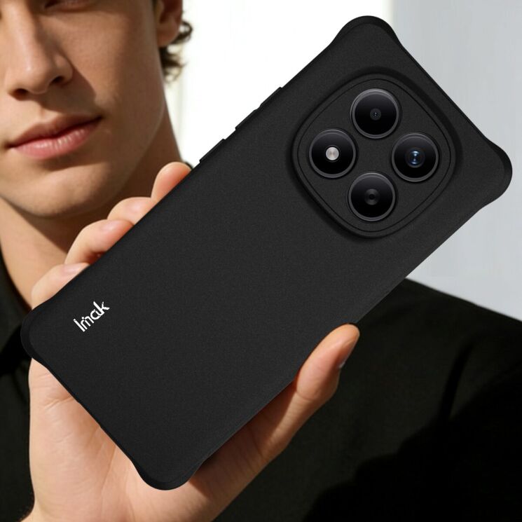 Чехол с усиленными углами IMAK Airbag Sand Case для Xiaomi Redmi Note 15 Pro - Matte Black: фото 5 из 9