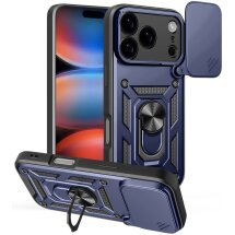 Чохол із захистом камери Deexe Armor Shield для iPhone 18 Pro / 17 Pro - Blue: фото 1 з 9