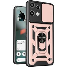 Чохол із захистом камери Deexe Armor Shield для Nothing Phone (3a) Lite - Rose Gold: фото 1 з 9