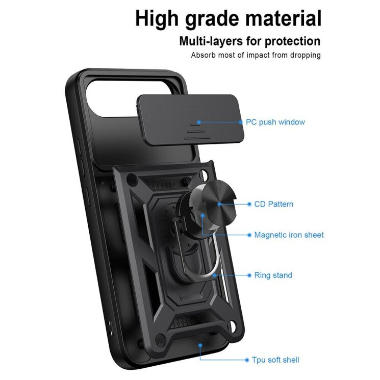 Чохол із захистом камери Deexe Armor Shield для Realme 16 - Red (412310R) Чохол із захистом камери Deexe Armor Shield для Realme 16 - Red: фото 9 з 9