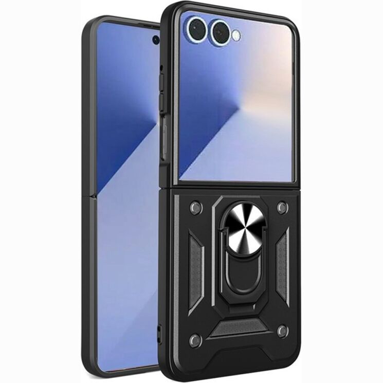 Чехол с защитой камеры Deexe Armor Shield для Samsung Galaxy Flip 8 - Black (423503B) Чехол с защитой камеры Deexe Armor Shield для Samsung Galaxy Flip 8 - Black: фото 1 из 10