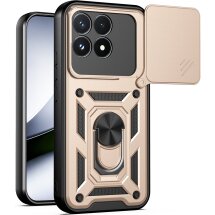 Чохол із захистом камери Deexe Armor Shield для Xiaomi Poco F9 Pro - Gold: фото 1 з 9